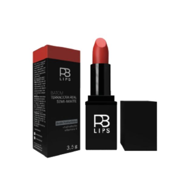 rb lips batom semi matte terracota real 3,5g